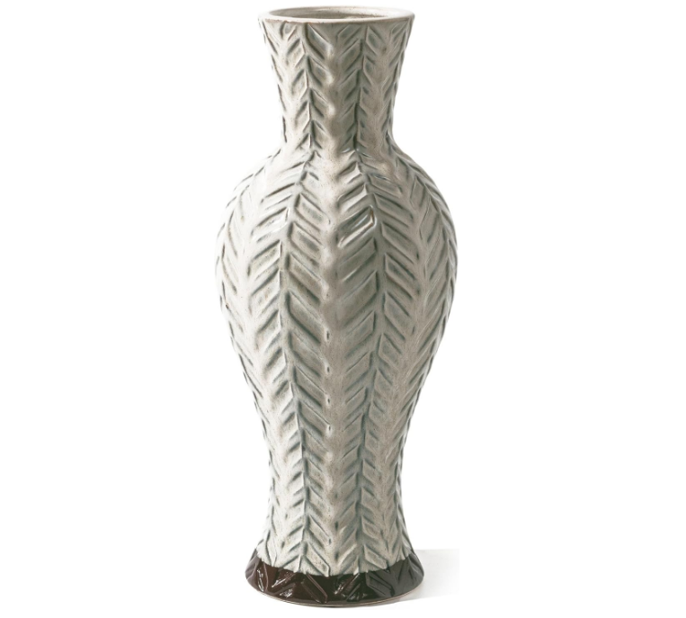 Tall Vase for Home Decor, Farmhouse Large Ceramic Vases for Flower, Off-White Decorative Boho Vases for Pampas Grass, Mantel, Living Room,Shelf, Centerpieces, 13.4'', Gifts for Mom
