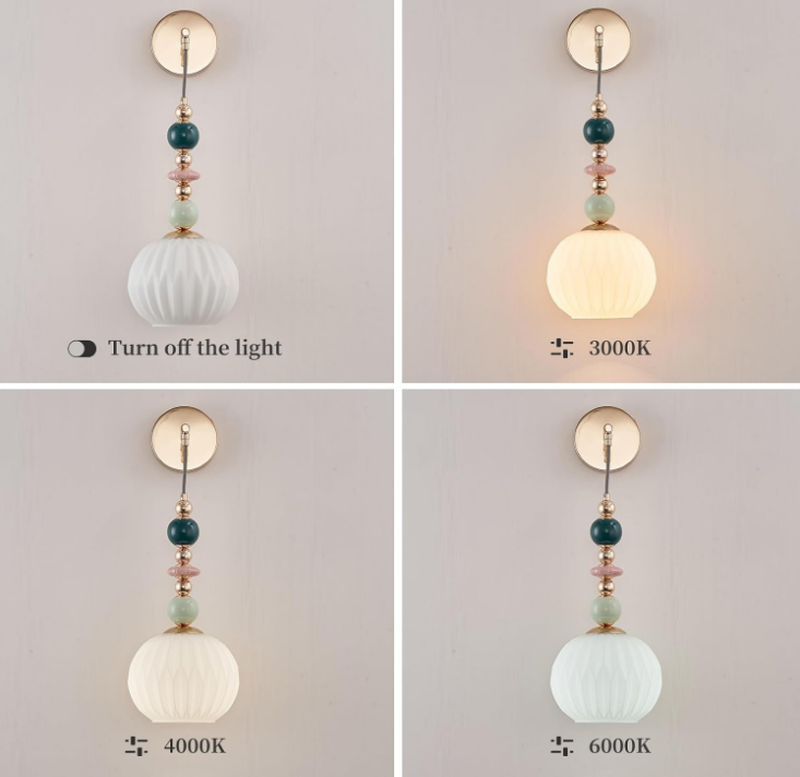 Milk White Glass Modern Wall Scone Hanging Wall Light Fixtures Milky White Wall Lamp for Bedroom Living Room