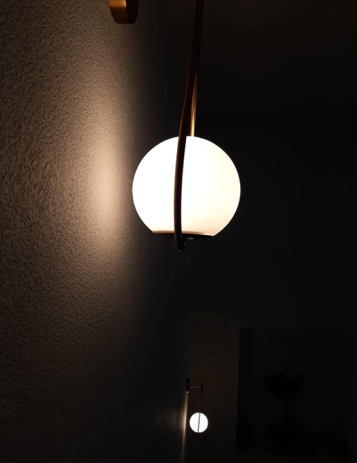 Mid-Century Modern Wall Sconces Bathroom Globe Vanity Light Fixture Brass Set of 2