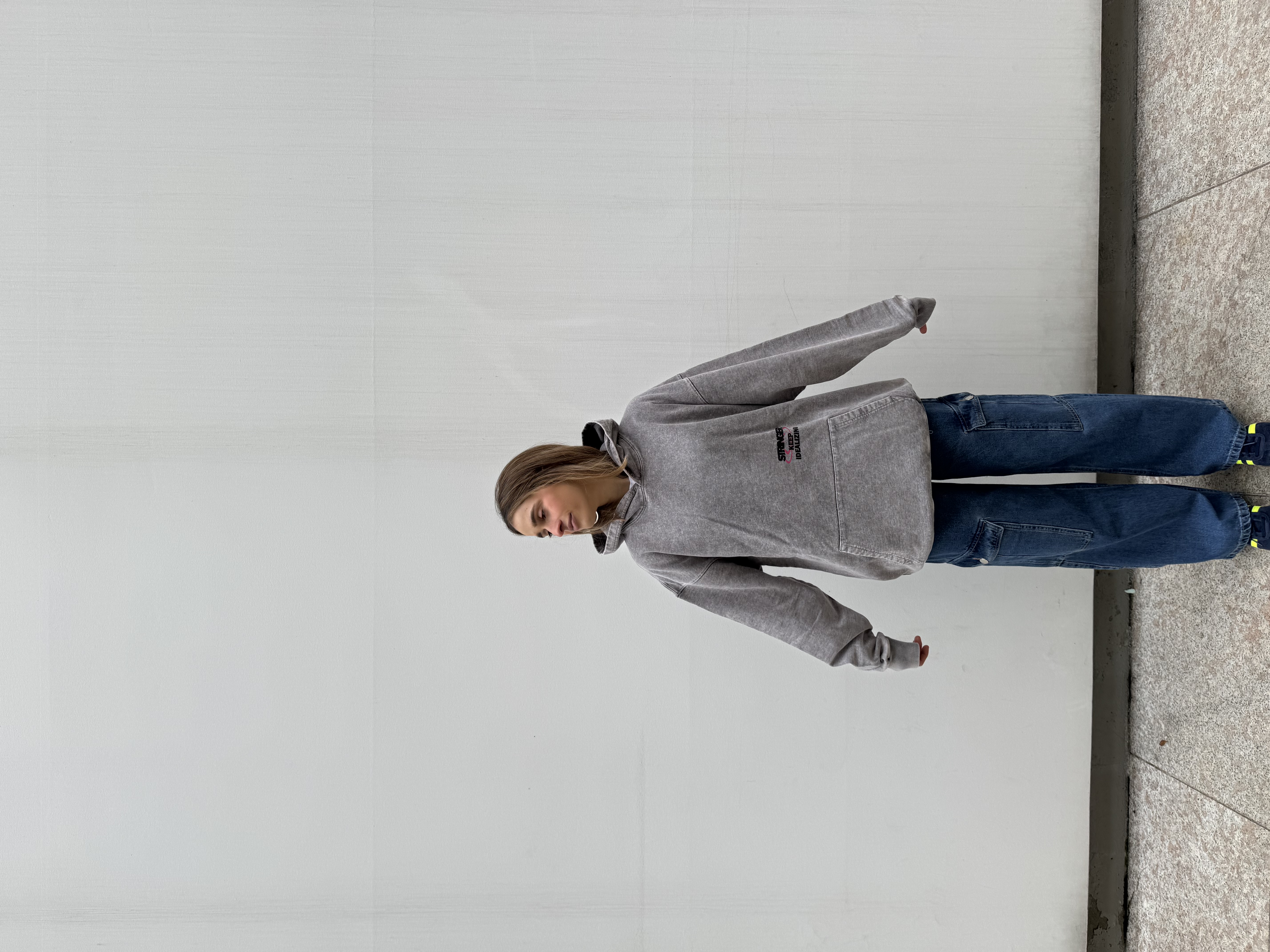 LIGHT-GREY HOODIE