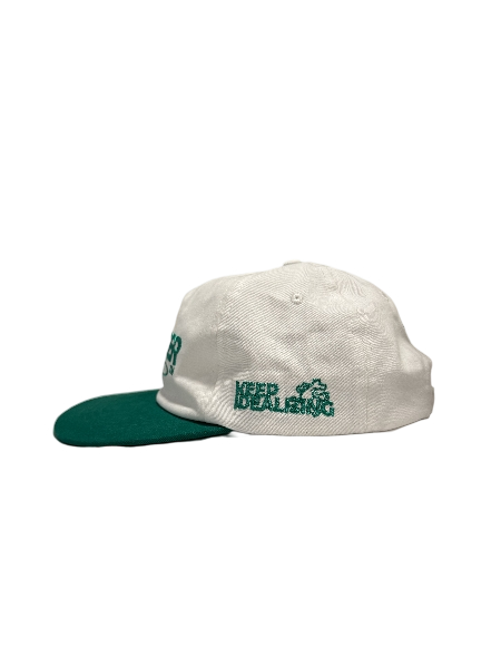 WHITE-GREEN CAP