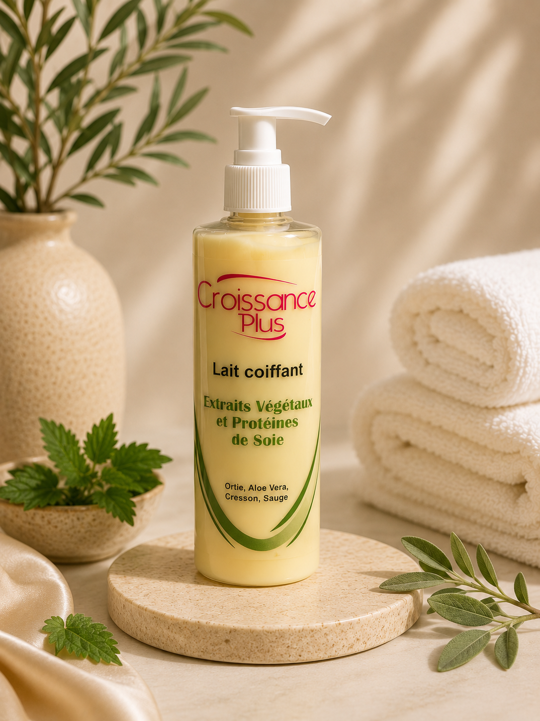 Lait Coiffant aux Herbes et Protéines de Soie