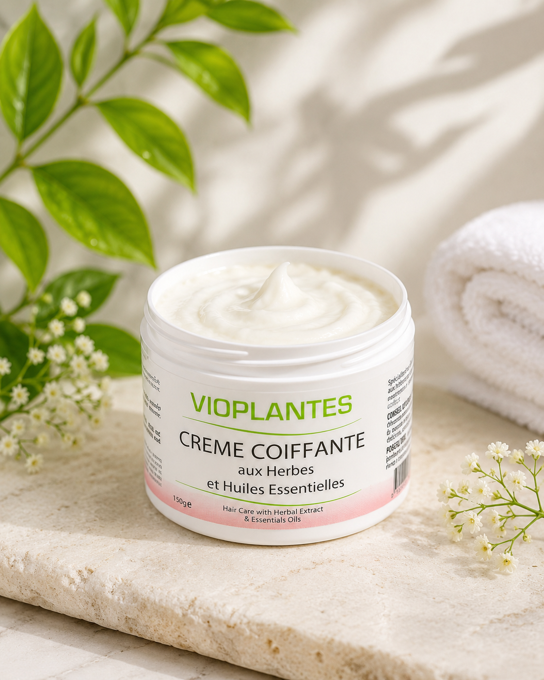 Crème Coiffante aux Herbes et Huiles Essentielles