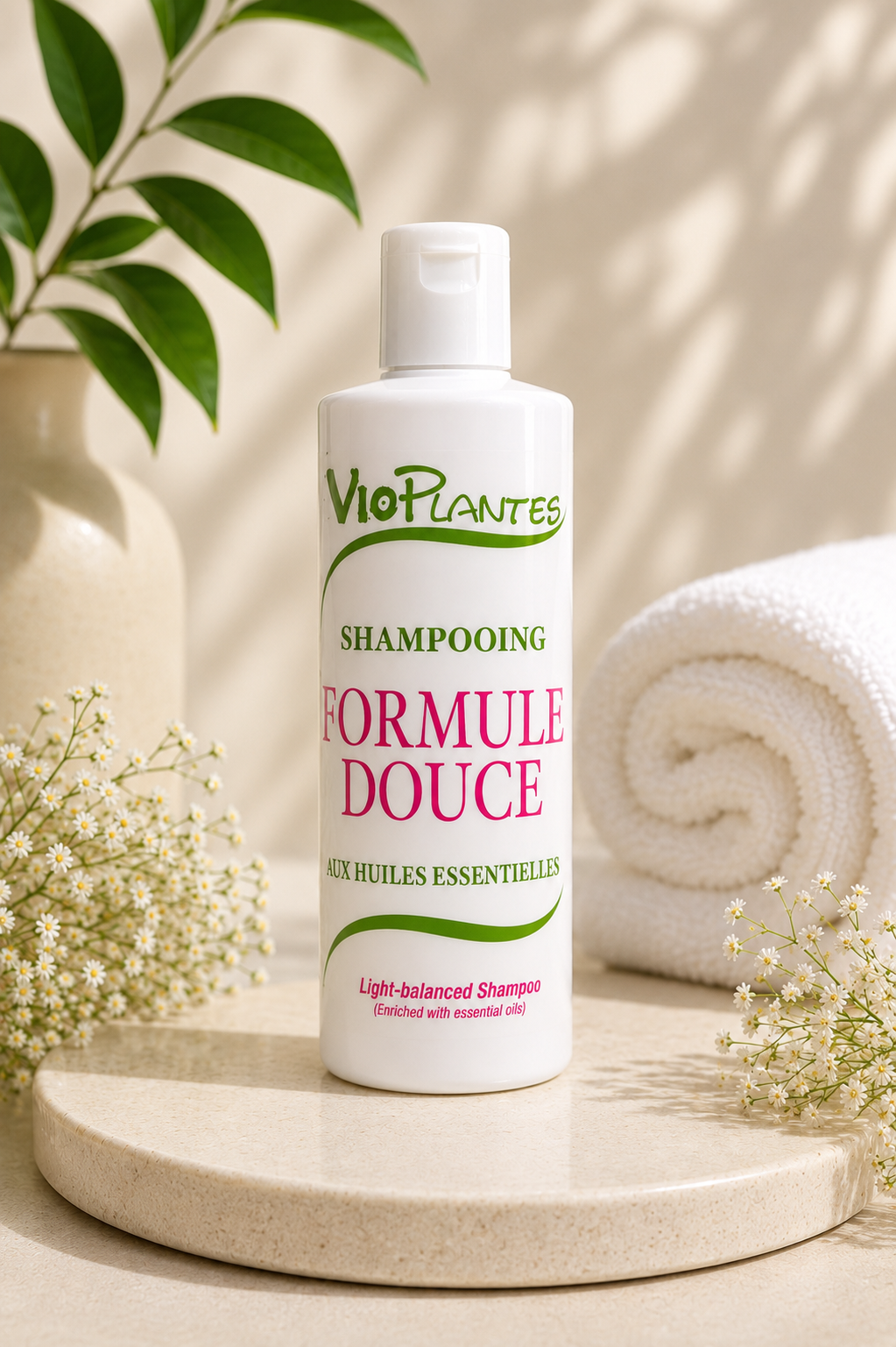 Shampooing Formule Douce Aux Huiles Essentielles