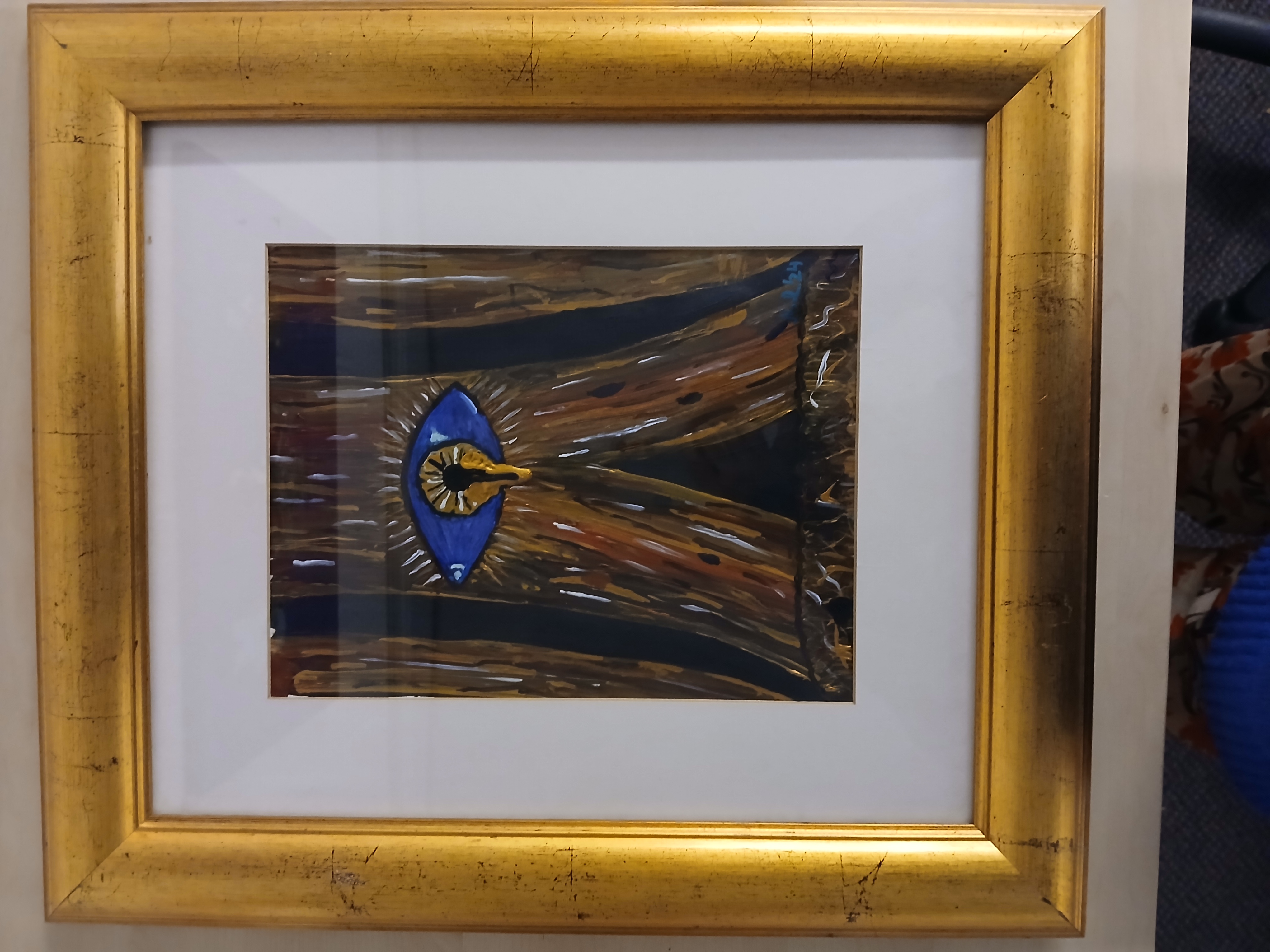 Framed Bleeding Eye Artwork