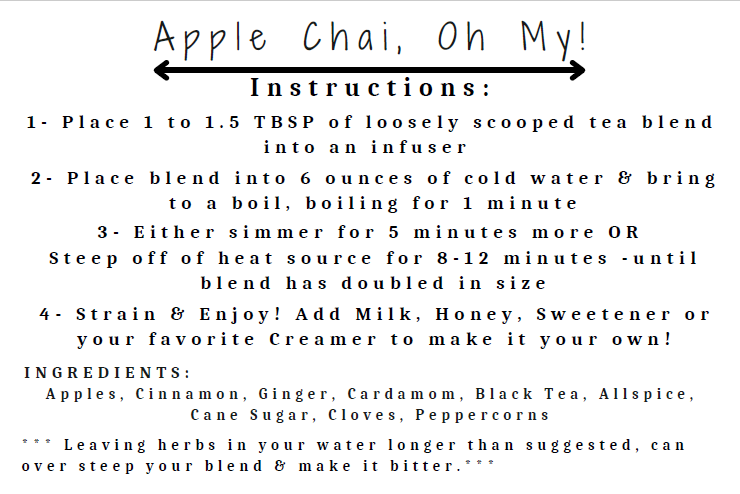 Apple Chai, Oh My!