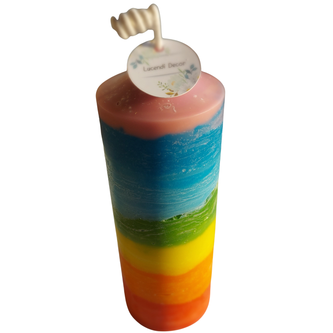 Vela 7 Chakras Bico de Igreja 300 ml.