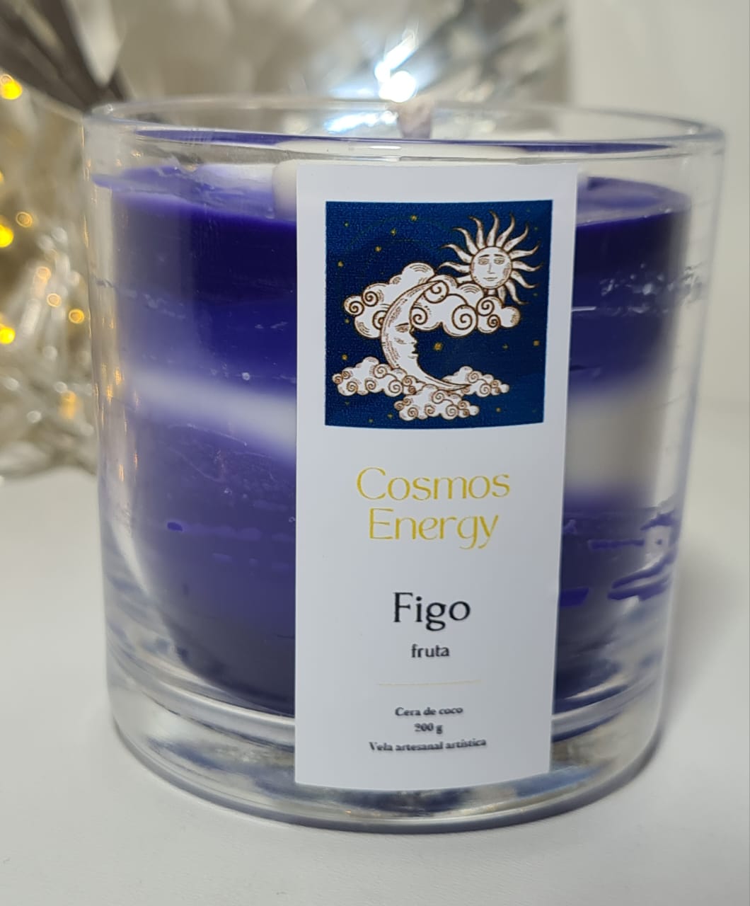 Vela Aromática no Copo de Whisky 