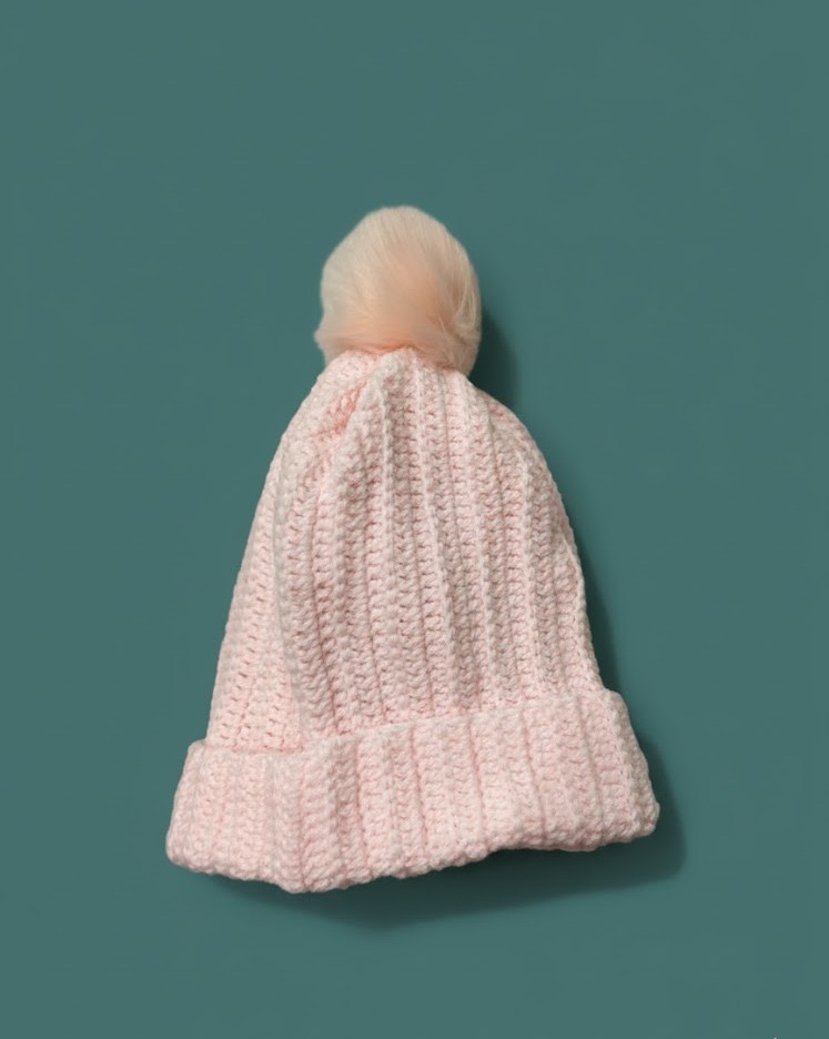 Pink Knitted Beanie