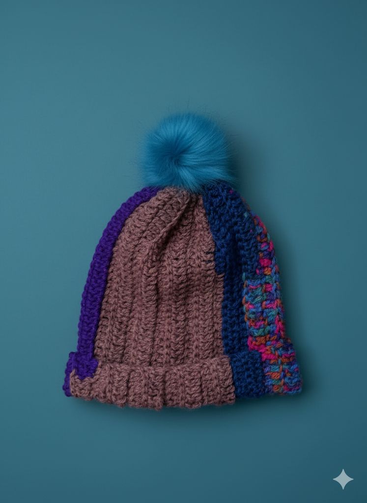 Hand-knitted Beanie Hat