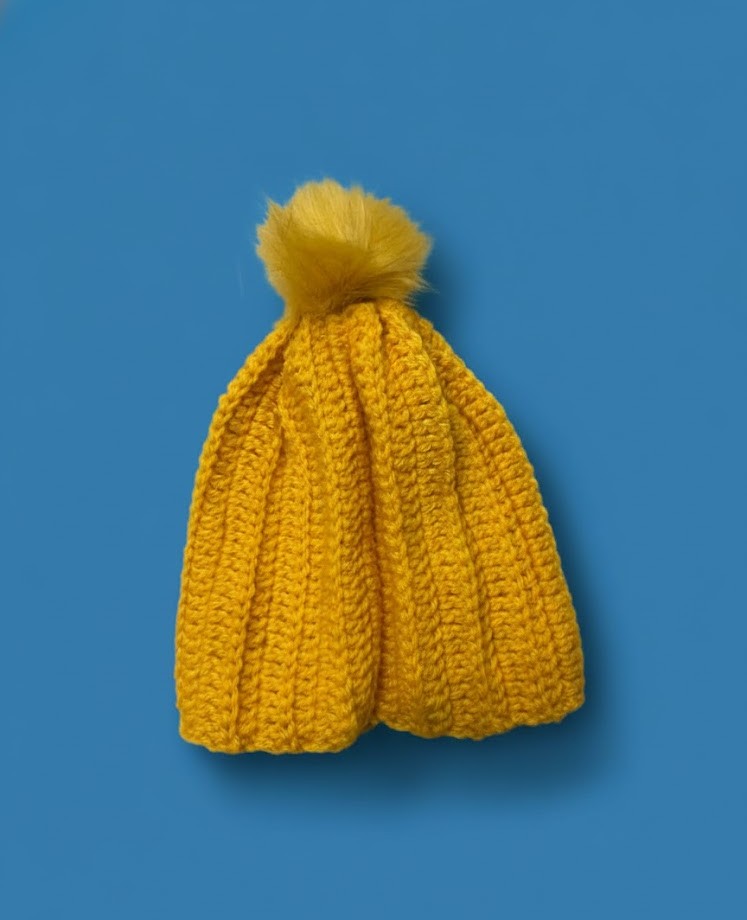 Yellow Knitted Beanie