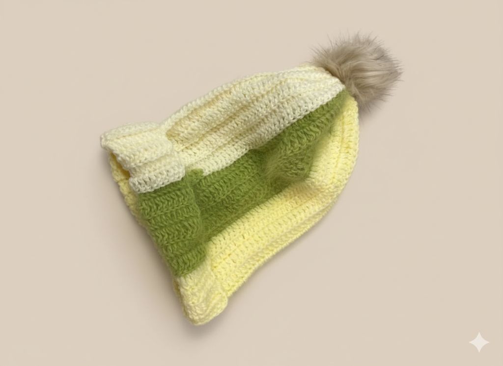 Knitted Pom Pom Beanie