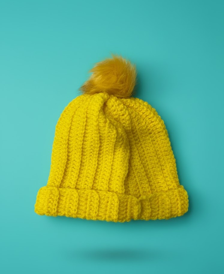 Yellow Knitted Beanie