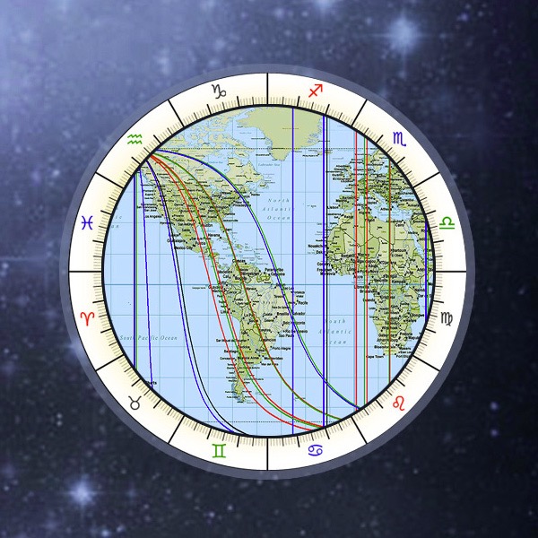 Astrocartography World Map