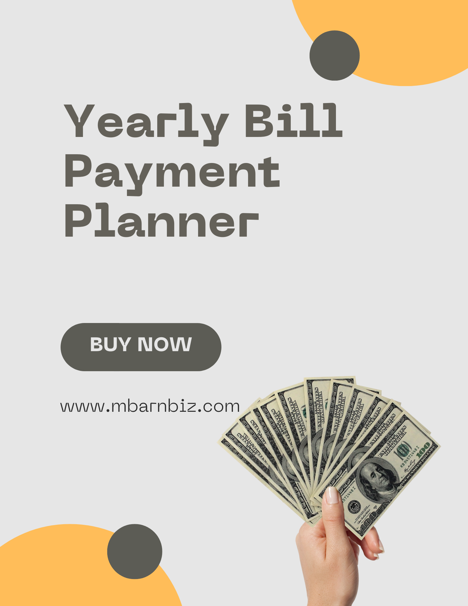 Yearly Bill Payment Planner