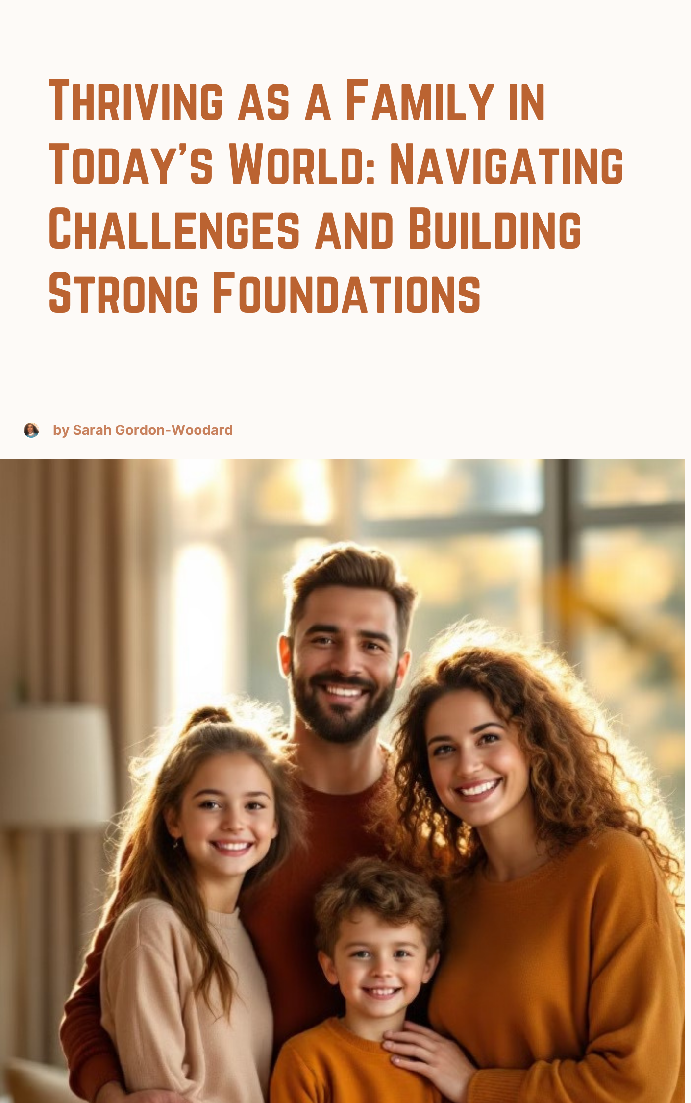 Thriving as a Family in Today’s World