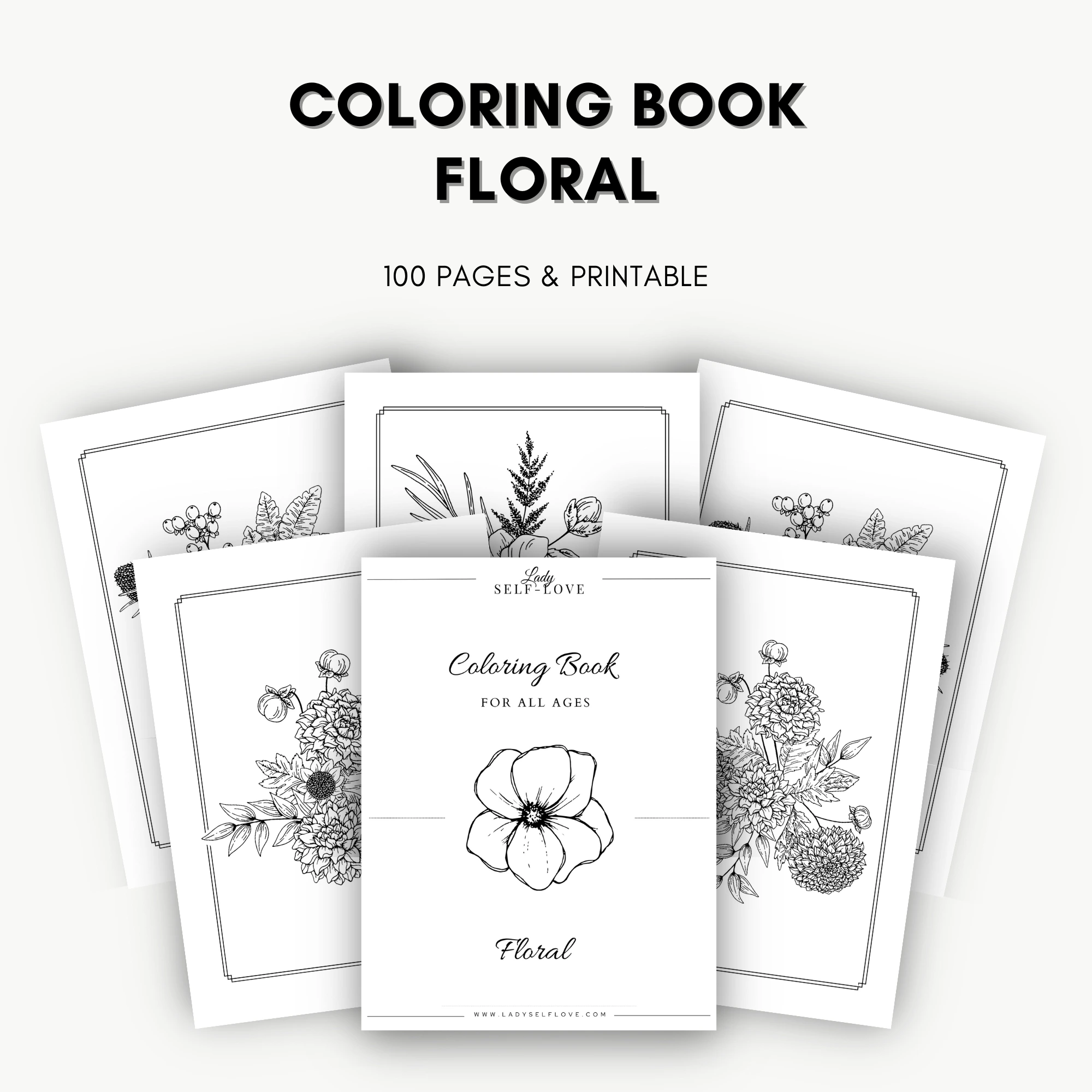 Coloring Book Floral