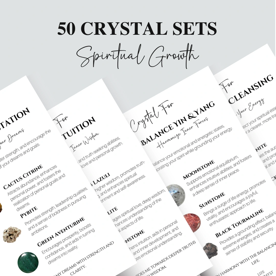 Spiritual Growth - 50 Crystal Sets