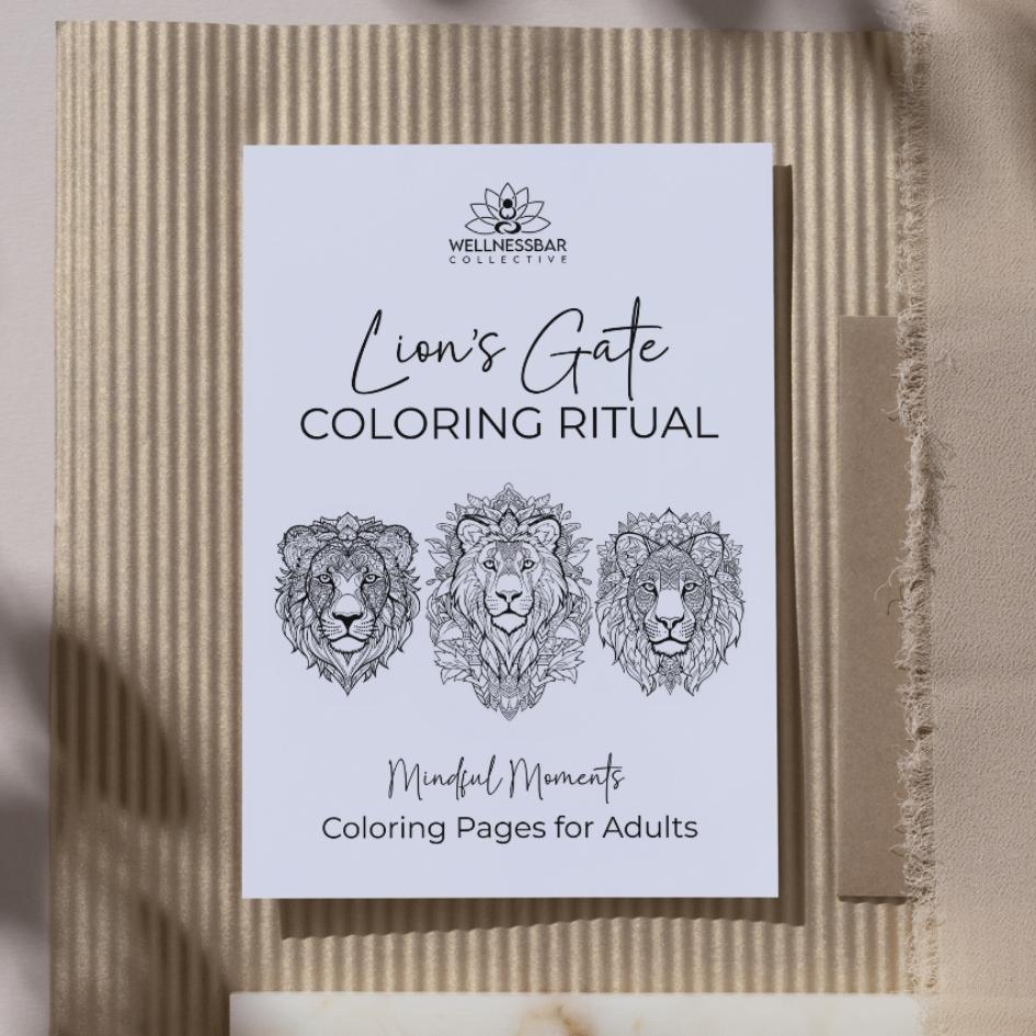 Lion’s Gate Coloring Ritual (Free Download)