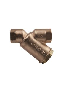 59LF00802, 59LF, 2", Bronze Wye Strainer with Tapped Cap Lead Free