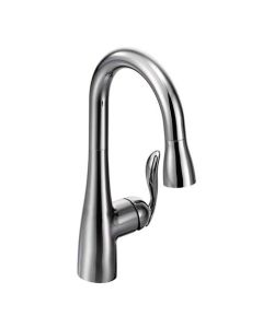 5995 Arbor Pullout Spray Single Hole Bar Faucet in Chrome