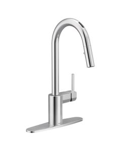 7565EVC Smart Kitchen Faucet One-Handle High Arc Pulldown in Chrome