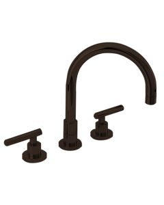 9901L/10B 9901L East Linear Double Handle Widespread Kitchen Faucet with Met, Oil Rubbed Bronze