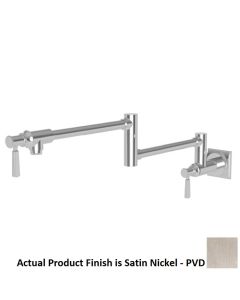 Brass 3170-5503/15S Adams 8-15/16" H X 27.44" L Pot Filler, Wall Mounted in Satin Nickel - PVD