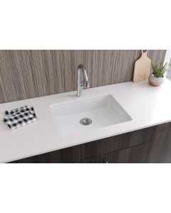 ELGUAD2519PDWH0 Quartz 25x18.5x5.5 Single Under ADA Sink