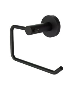 TA415BK Trova 5" W Wall Mount Round Toilet Paper Holder in Matte Black