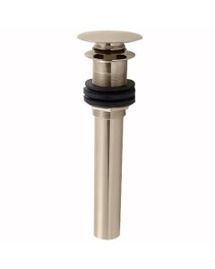830-PN Round Top Touch Drain No Overflow, Polished Nickel