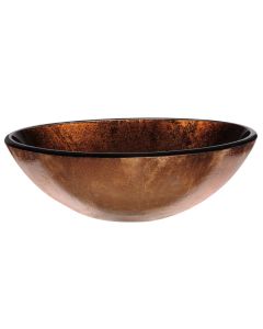 VG07505 Russet Glass Vessel Bathroom Sink
