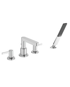 76443001 Finoris 1.75 GPM 4 Holes Deck Mounted Roman Tub Set Trim with Handshower in Polished Chrome (Rough Sold Separately)