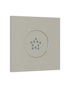 24960PN Spa Shower Flat Panel Rectangular Swivel Body Spray With 10 Jets in Polished Nickel