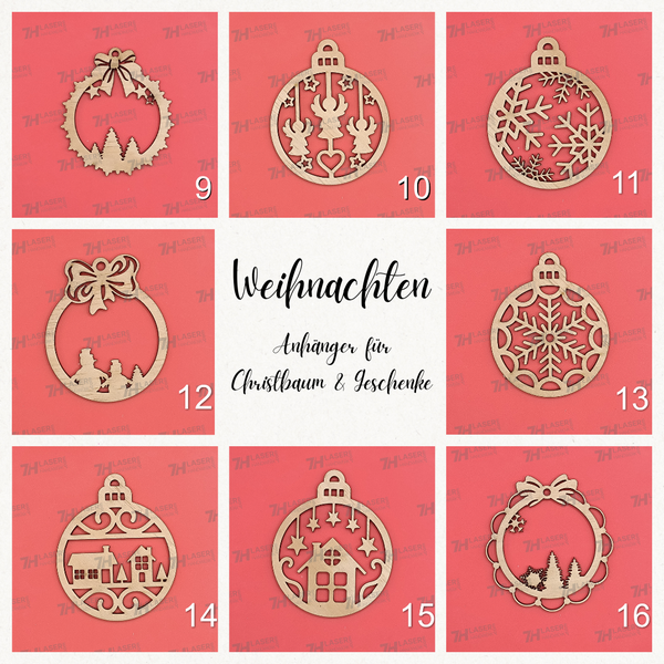 Weihnachtliche Anhänger