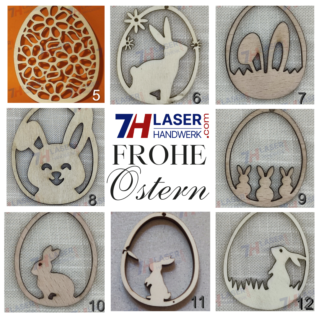 Holz-Oster-Anhänger