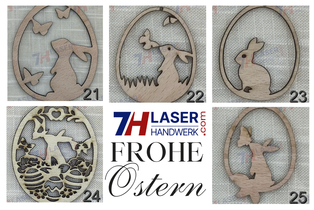 Holz-Oster-Anhänger