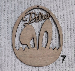 Holzdeko - PERSONALISIERTE Ostereier