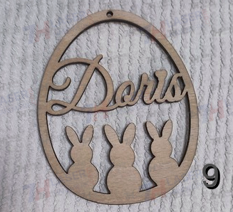 Holzdeko - PERSONALISIERTE Ostereier
