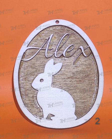 3D PERSONALISIERTE Oster-Anhänger