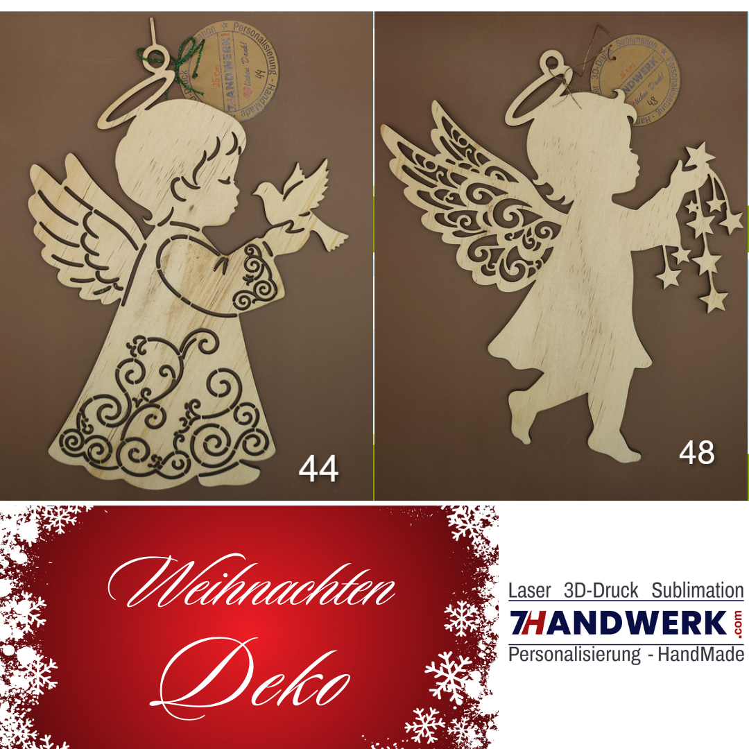 Holzengel Weihnachten & als blickfangende Deko 