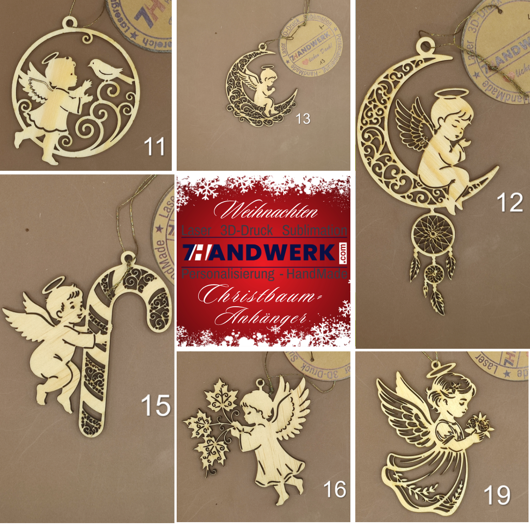 Christbaumanhänger mit diversen Motiven