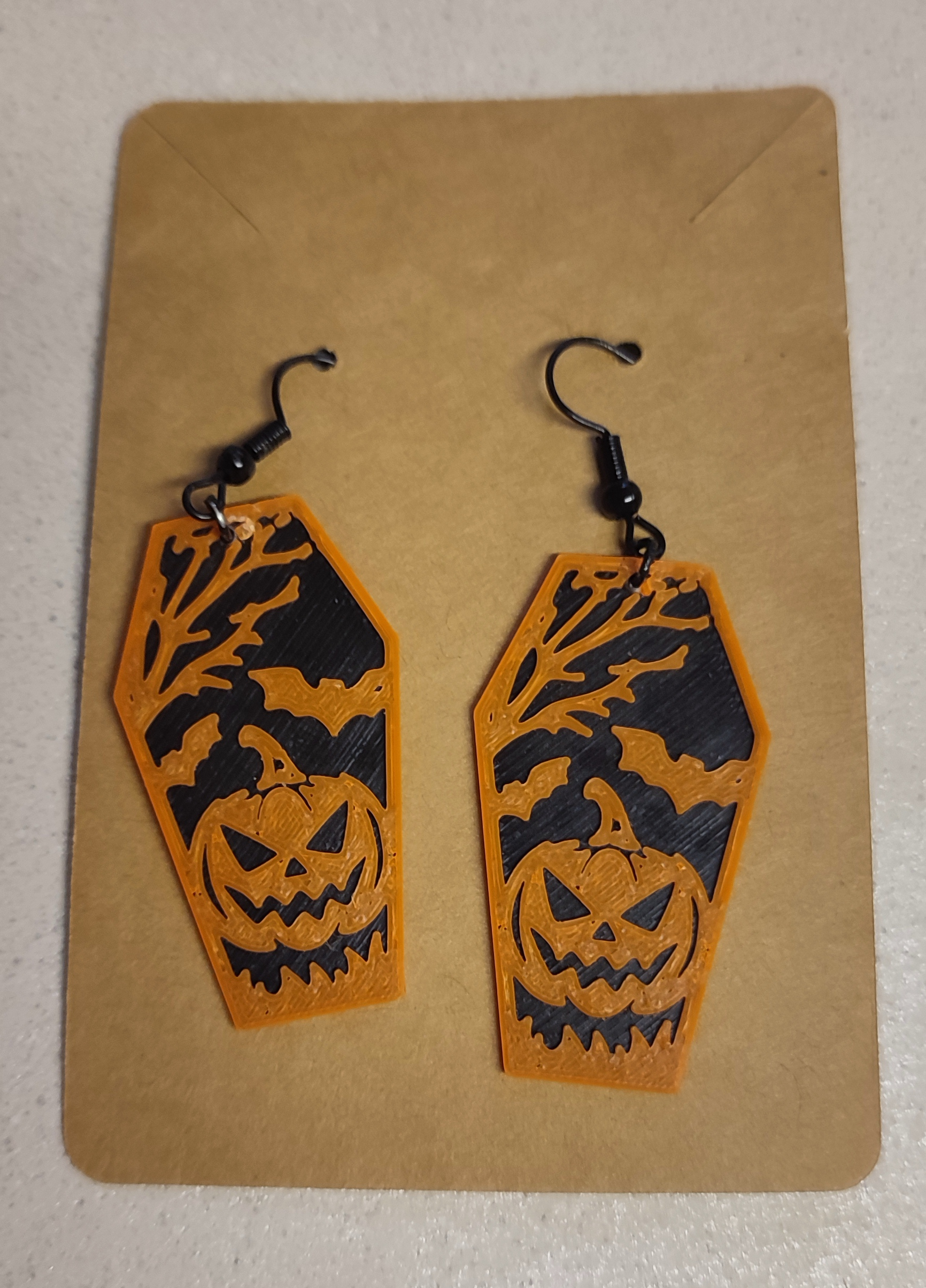 Halloween-Ohrringe Sargform