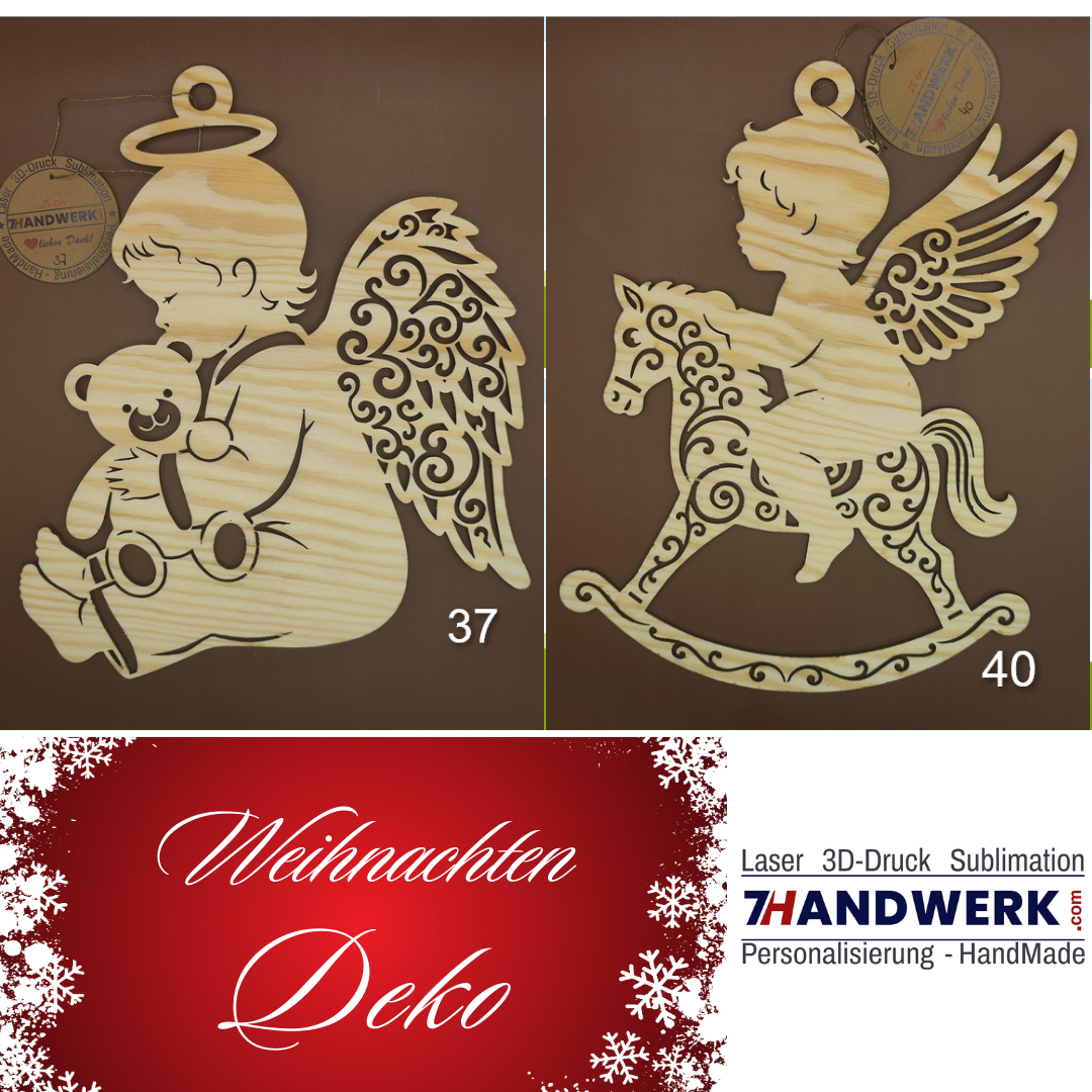 Holzengel Weihnachten & als blickfangende Deko 