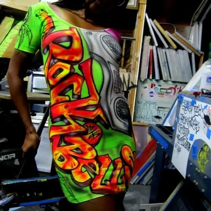Custom Airbrush Mini Dress