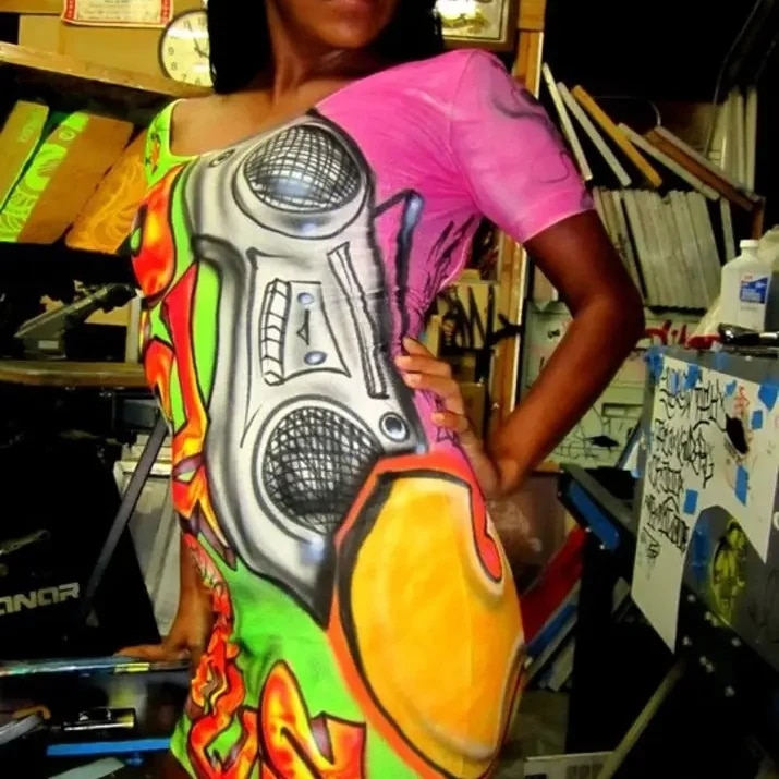 Custom Airbrush Mini Dress