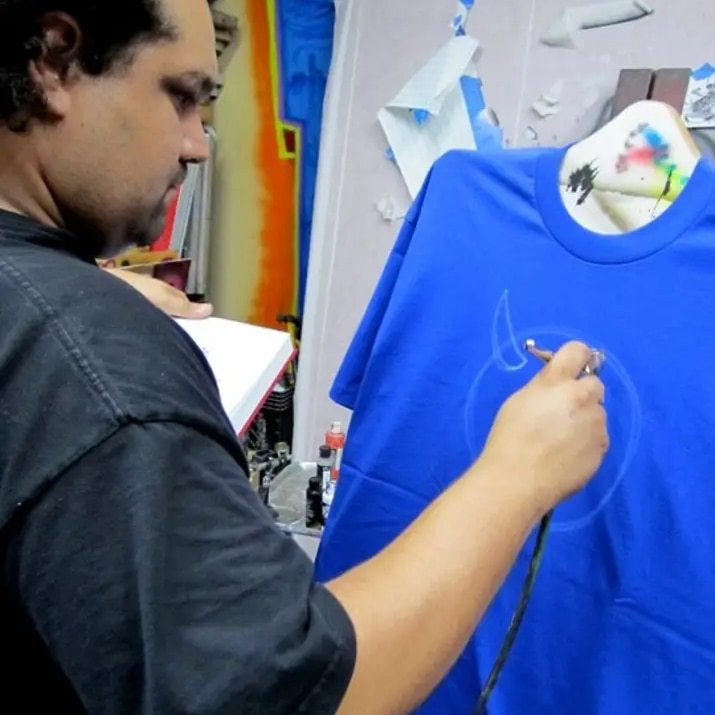 Custom Airbrush T-Shirts Black and White