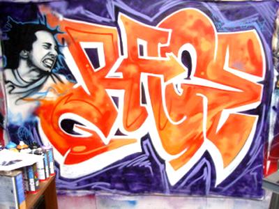 Original 1 of 1 Graffiti Artwork hand signed by artist