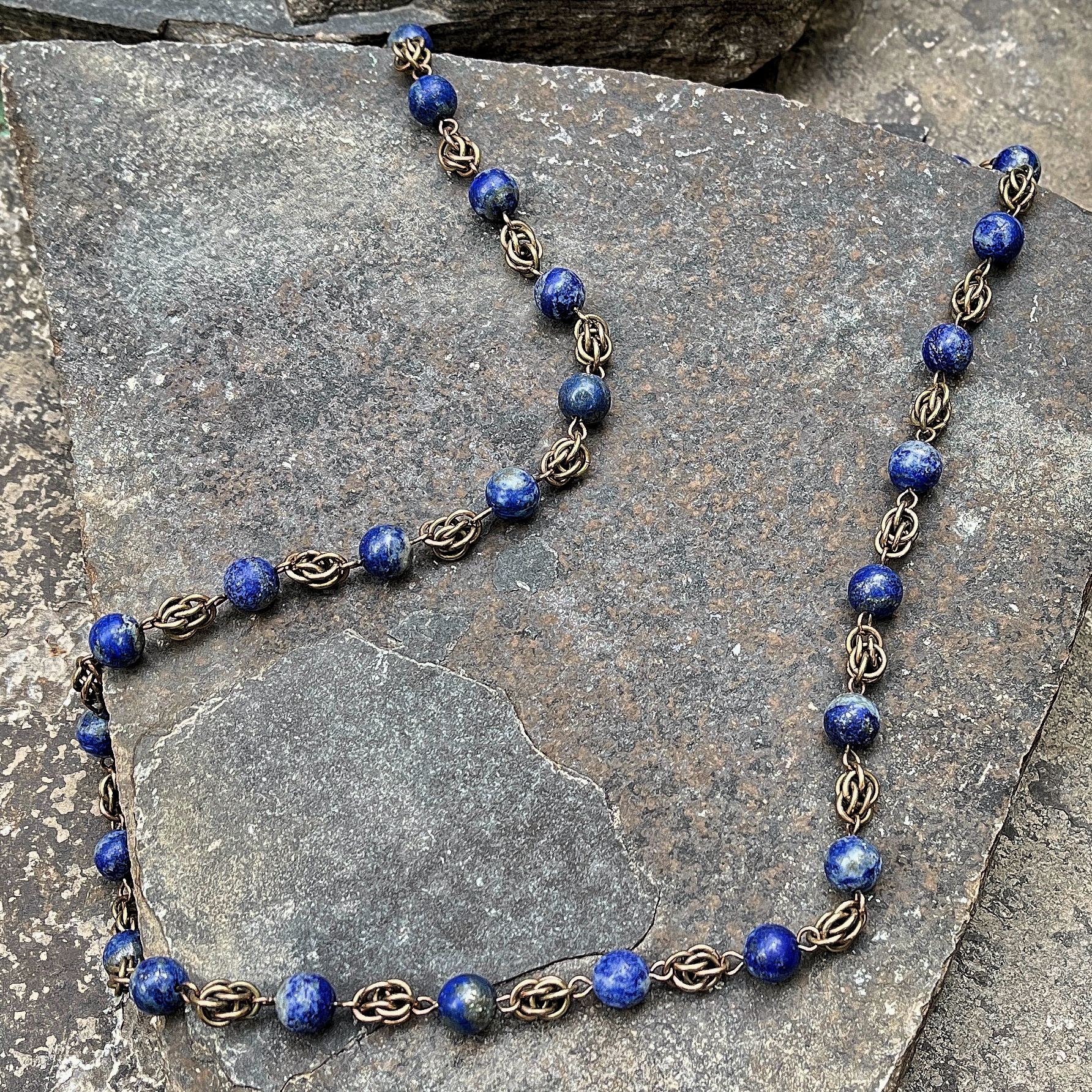 Antiquarian's Lapis Lazuli Necklace