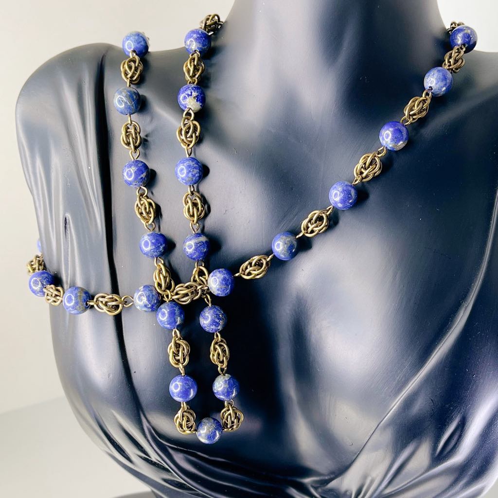 Antiquarian's Lapis Lazuli Necklace